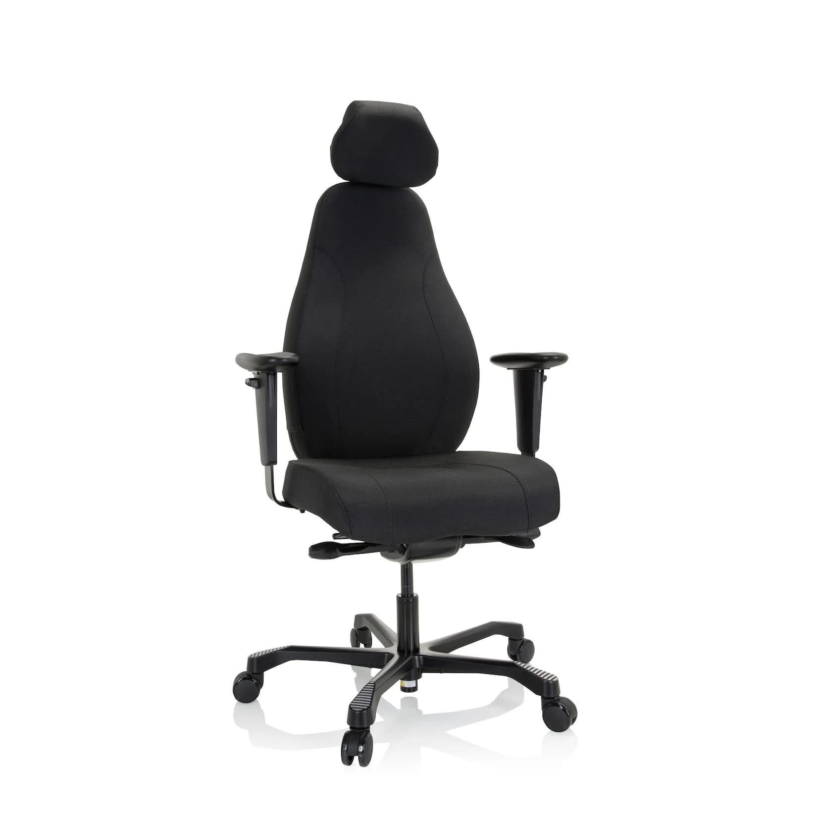hjh OFFICE RESISTIO XXL Chefsessel Stoff mit Armlehnen höhenverstellbar