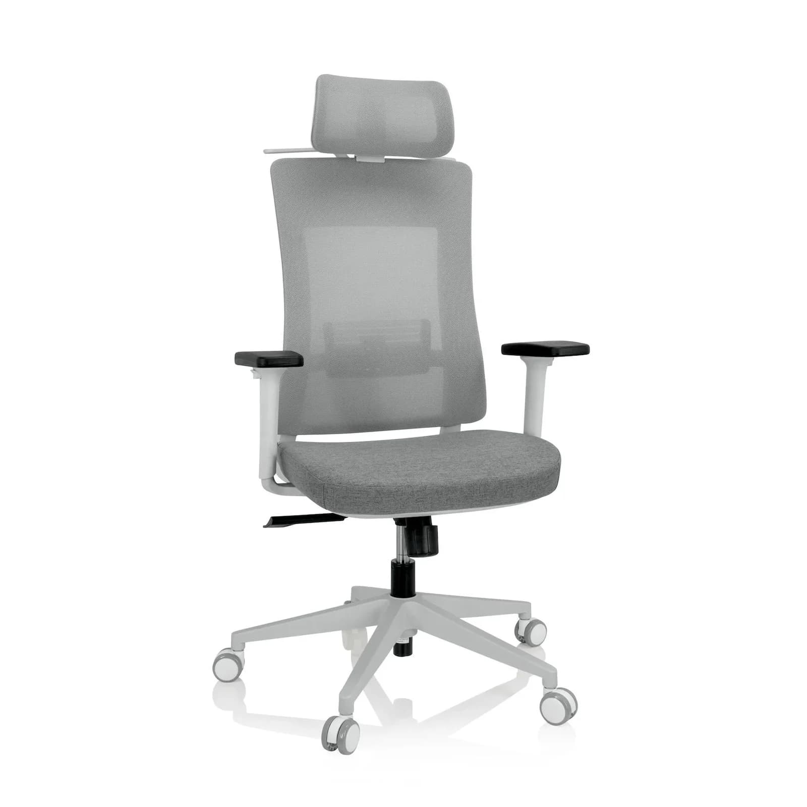 hjh OFFICE COMFIO WMH Bürostuhl Stoff/Netzstoff mit Armlehnen