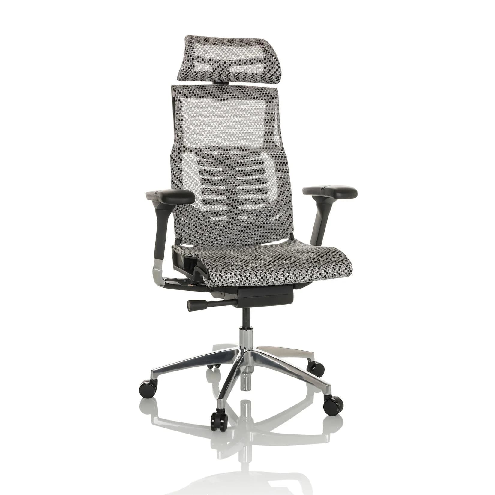 hjh OFFICE High End Bürostuhl POFIT GEN2 Netzstoff Schwarz mit Armlehnen