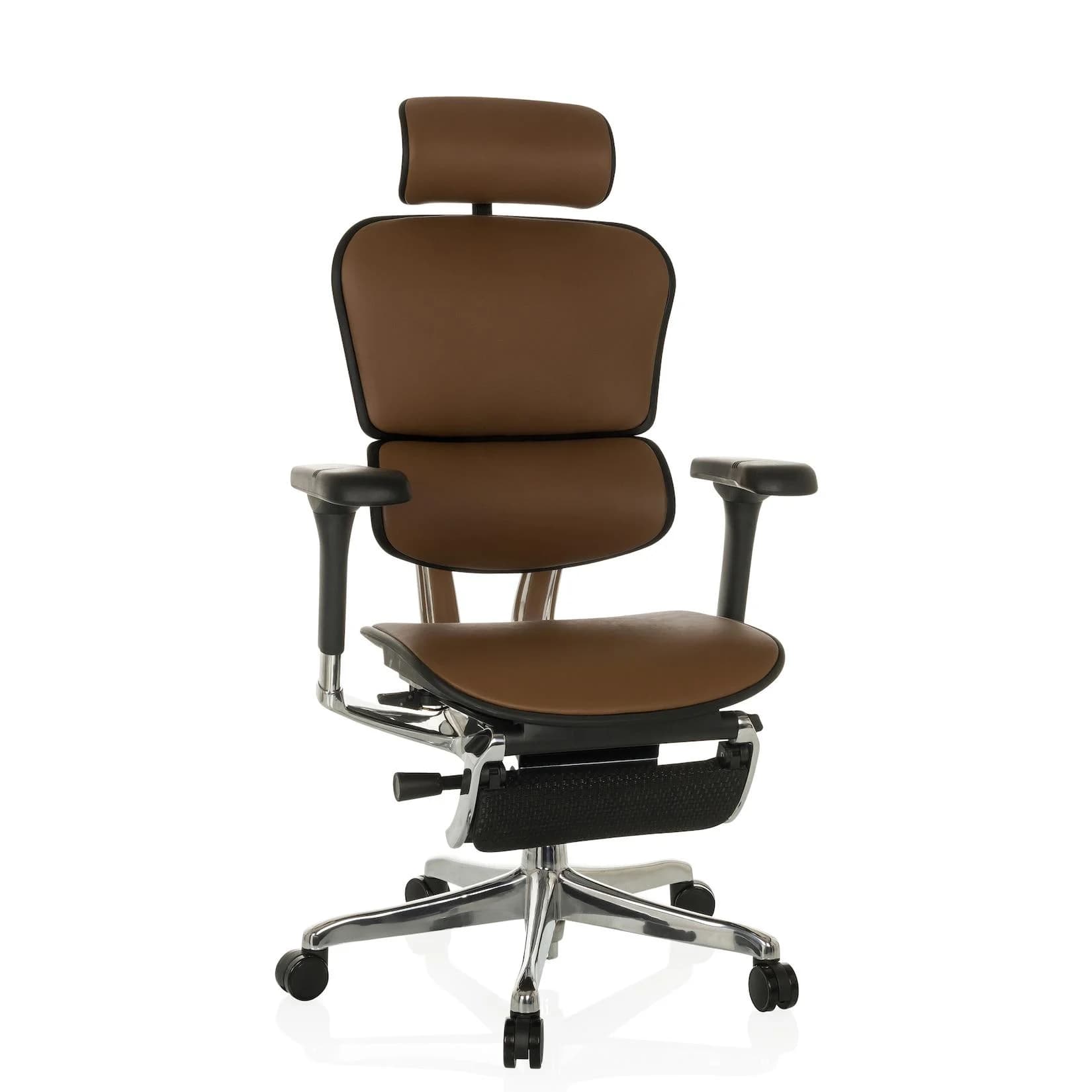 hjh OFFICE Chefsessel ERGOHUMAN PLUS LEGPRO GEN2 Leder Höhenverstellbar
