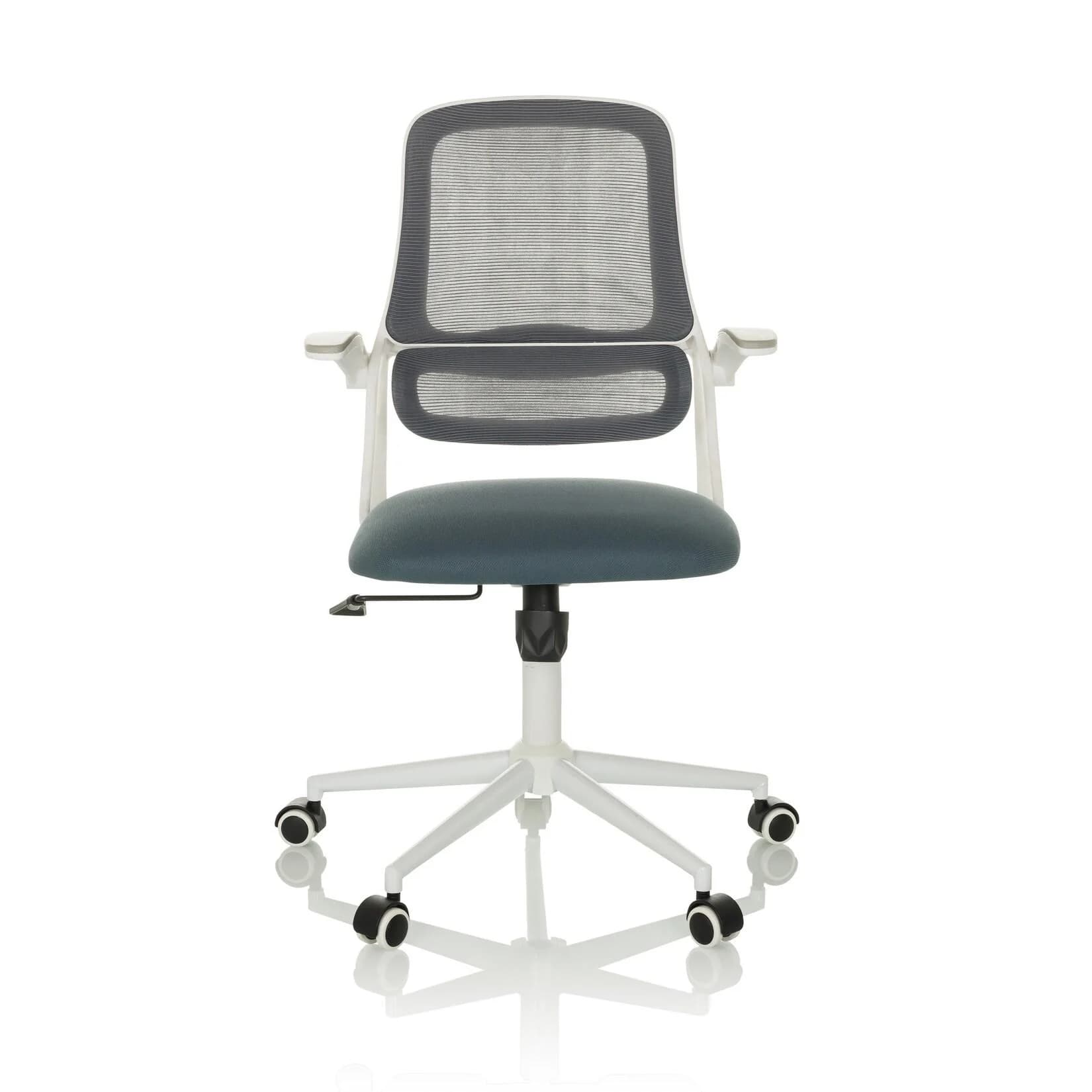 hjh OFFICE Bürostuhl MIKO W ECO Stoff Netzstoff abklappbare Armlehnen