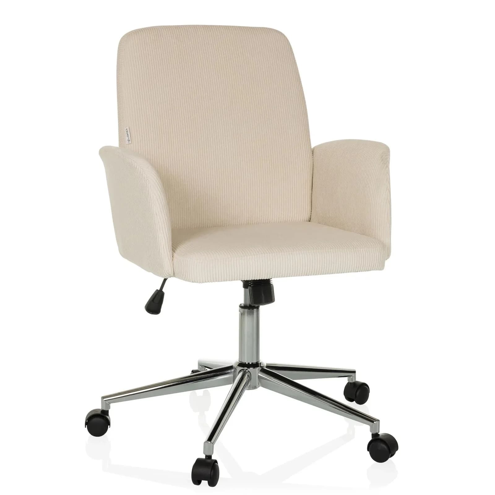 hjh OFFICE Bürostuhl SOLAO CORD Stoff mit Armlehnen
