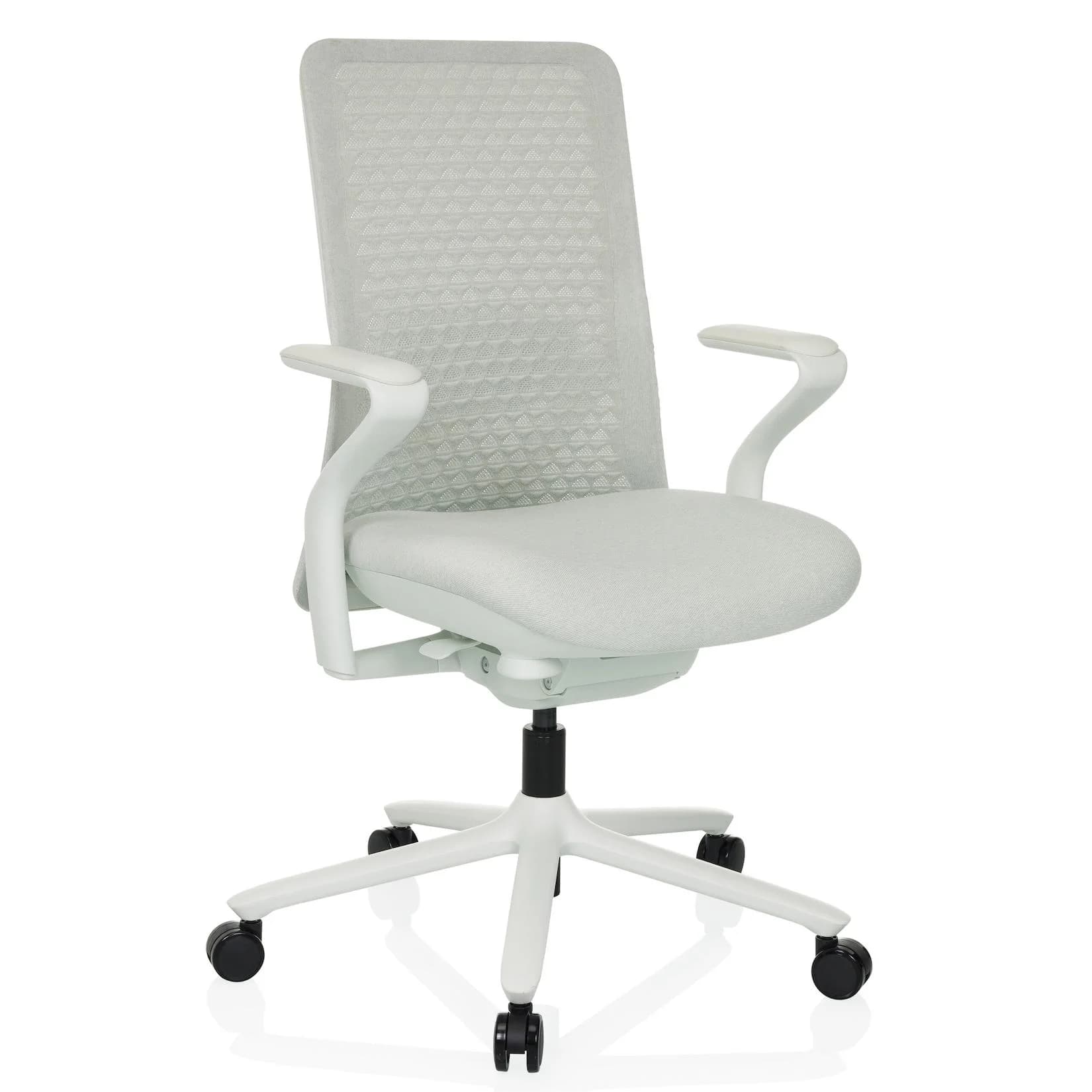 hjh OFFICE VERVIO Bürostuhl Stoff/Netzstoff mit Armlehnen