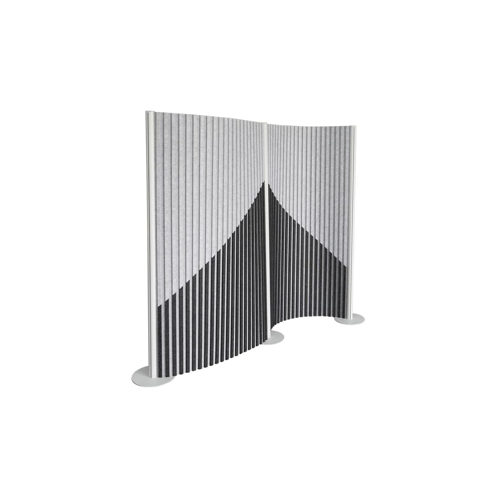 hjh OFFICE Akustiktrennwand Flexmiut Wave Stoff Modern