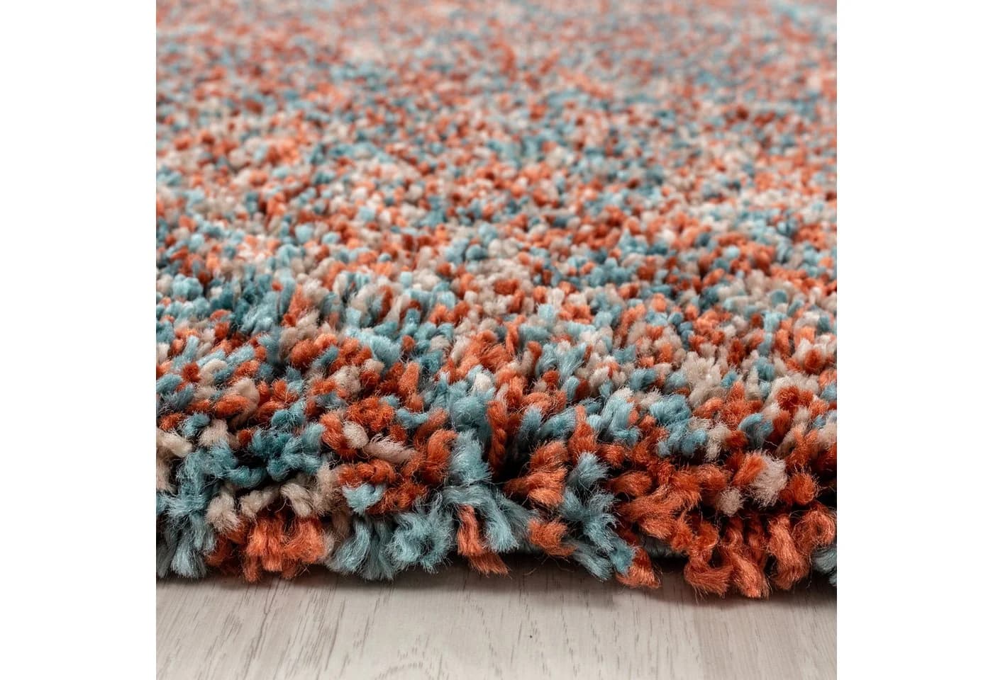 Carpettex Hochflor-Teppich Meliert Vintage Design Rund