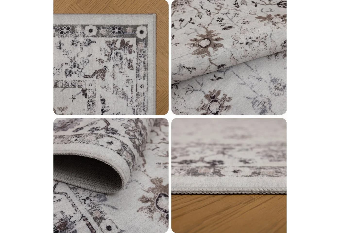 Carpettex Designteppich Vintage Orientalisch Beige Polyester