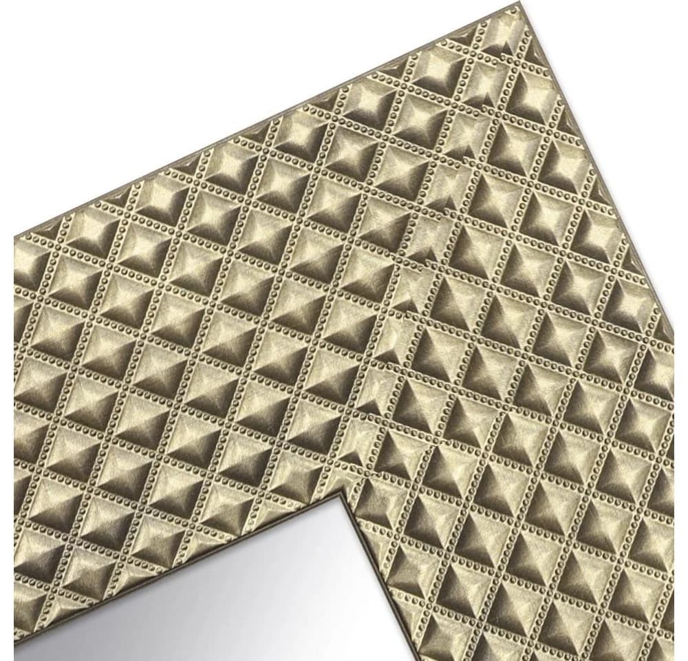 WANDStyle Wandspiegel H225 Gold Kunststoff Modern