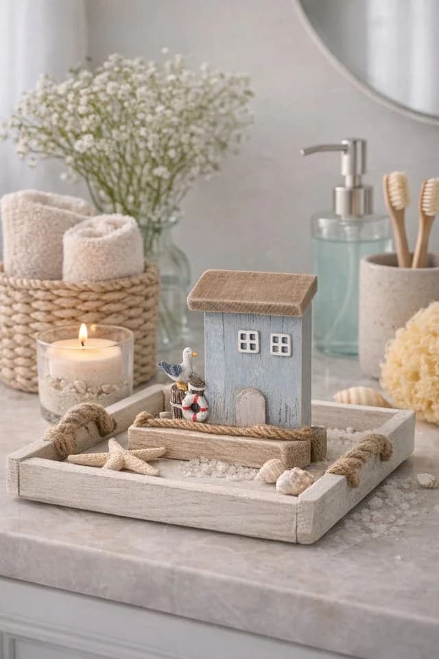 finehomegarden Dekofigur Maritim Strandhaus Möwe Shabby Chic