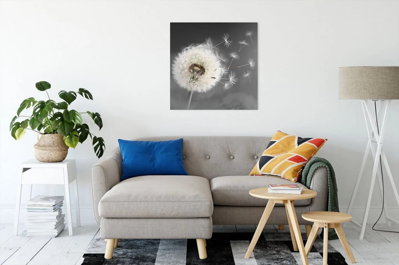 Pixxprint Leinwandbild Löwenzahn Samen 1 St. Leinwandbild fertig bespannt inkl. Zackenaufhänger