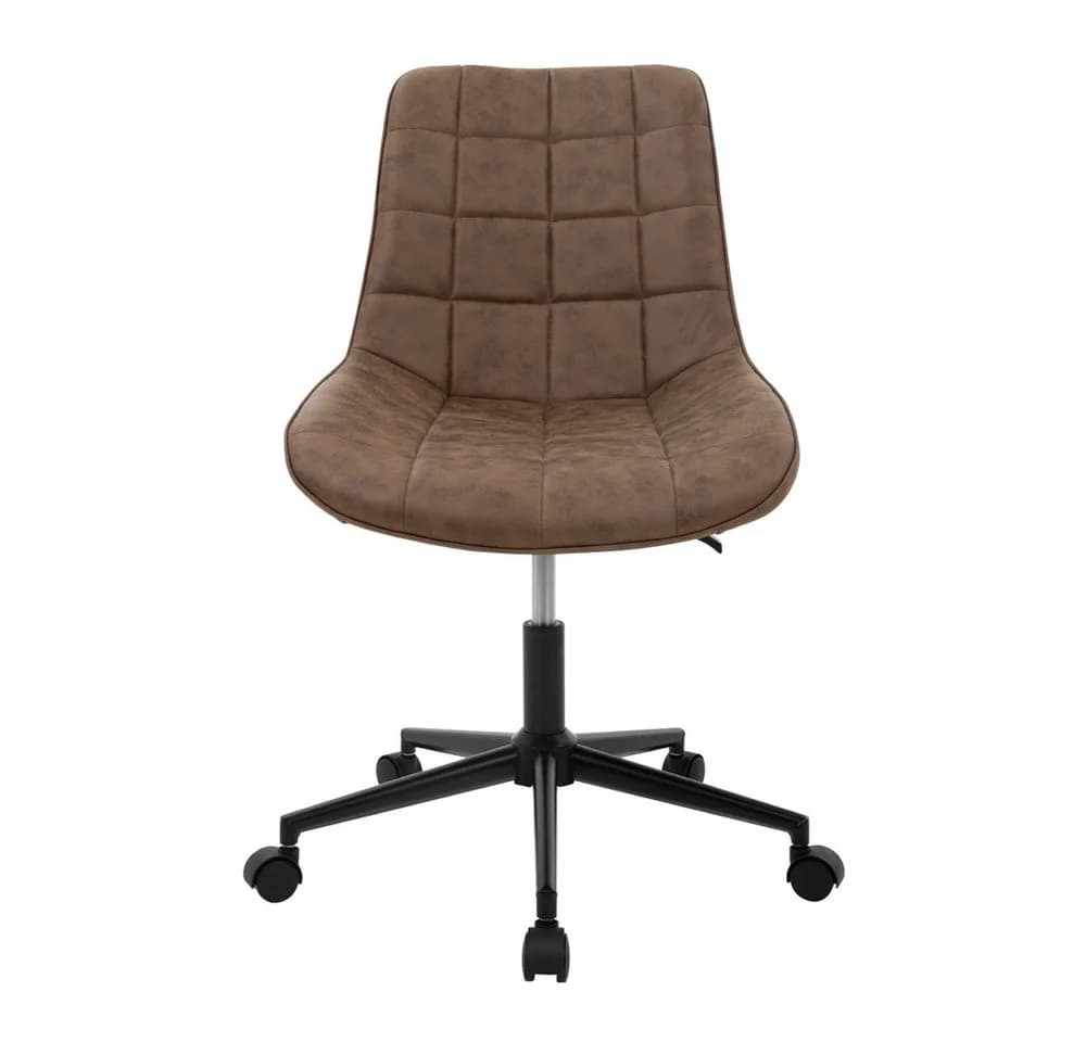ML-DESIGN Bürostuhl Braun Kunstleder höhenverstellbar