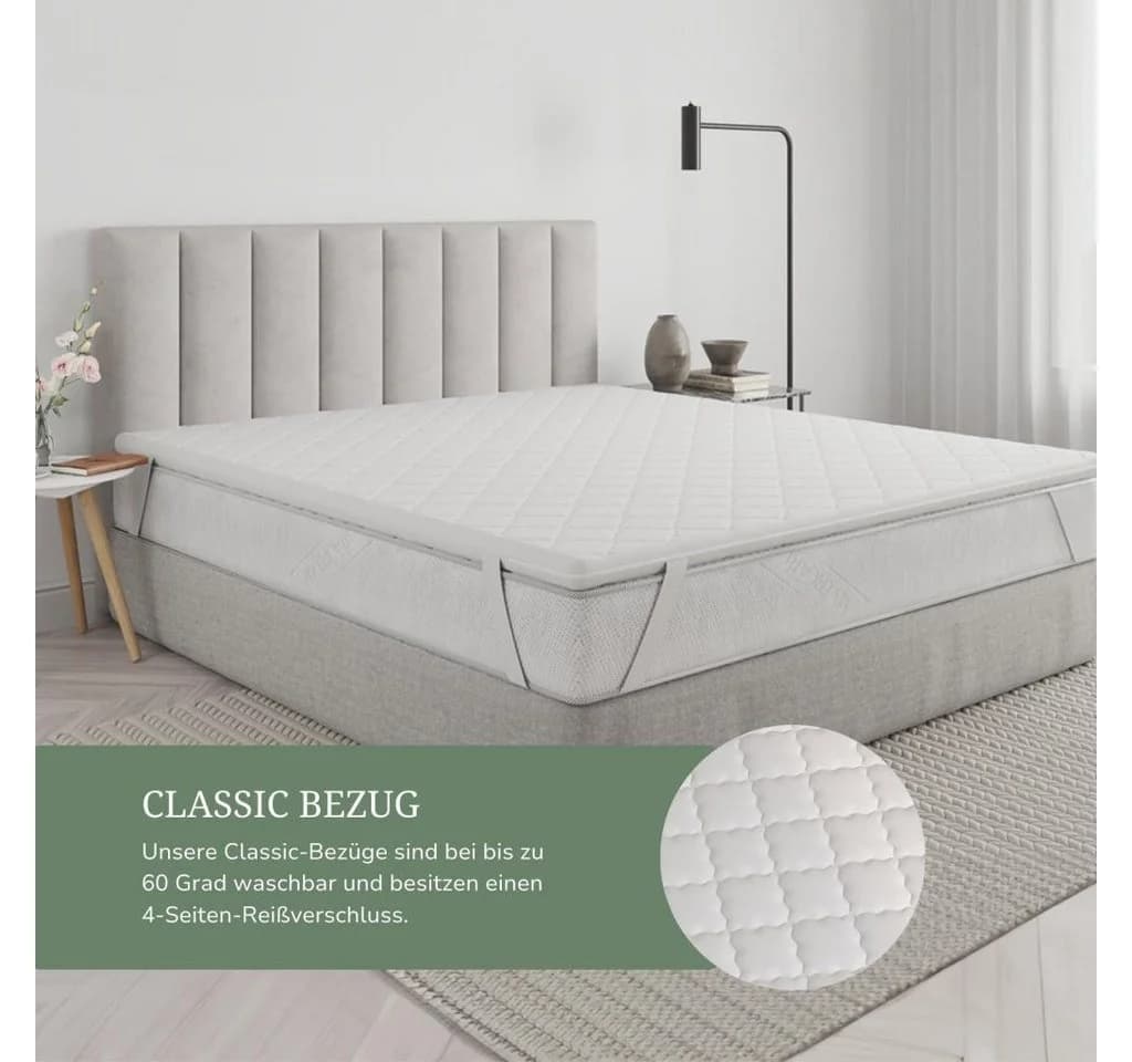 MSS e.K. Topper Relax Kaltschaumtopper 6 cm weiß