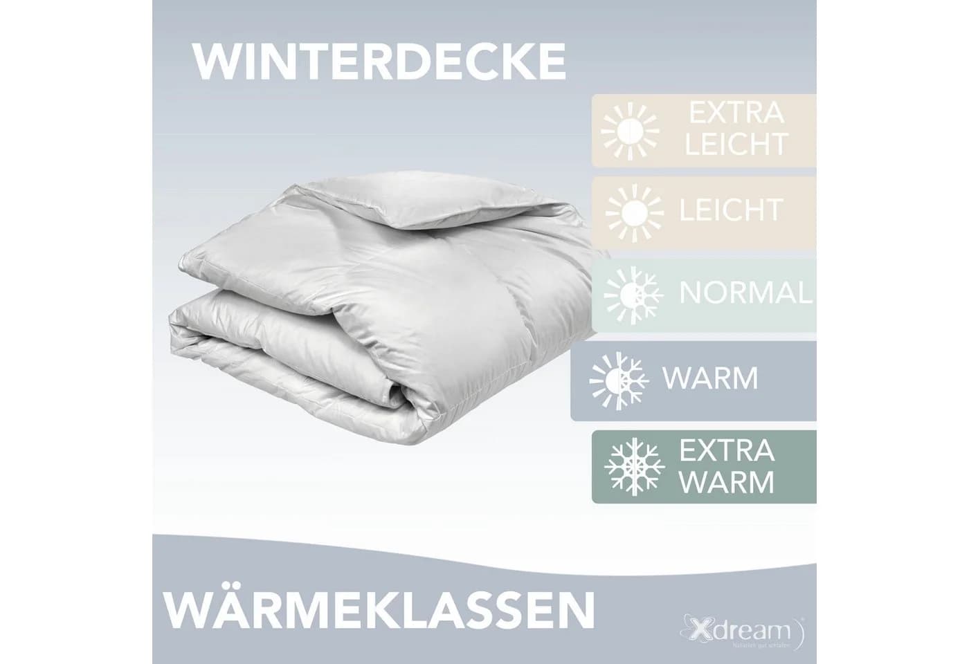 XDREAM Daunenbettdecke Nature 135x200 cm Daunenbettdecke