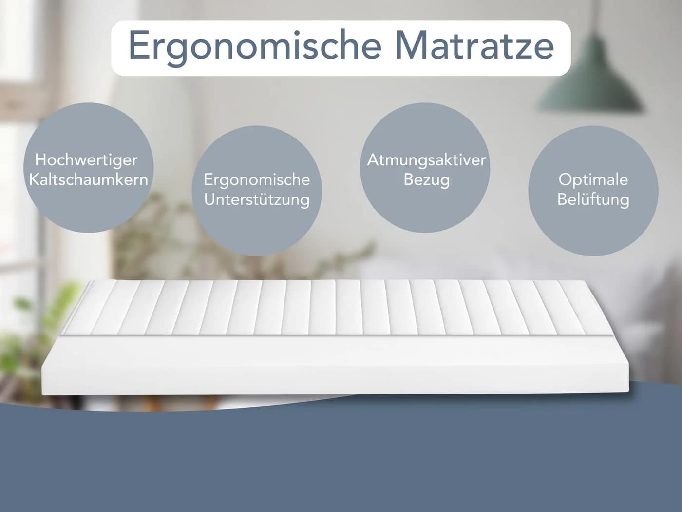 XDREAM Kaltschaummatratze Pure 11 cm Punktelastisch