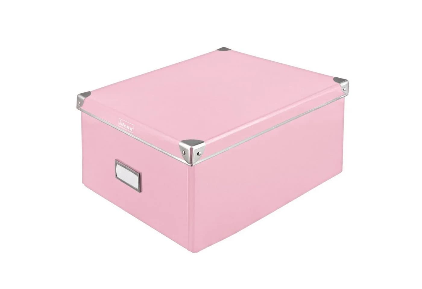 Idena Aufbewahrungsbox mit Deckel Rosa Faltbar
