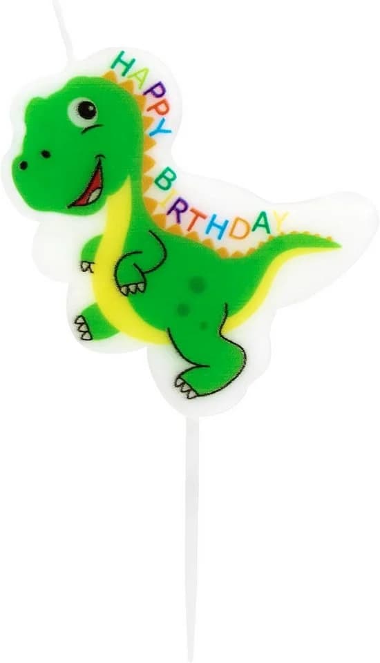 Idena Geburtstagskerze Dinosaurier Happy Birthday
