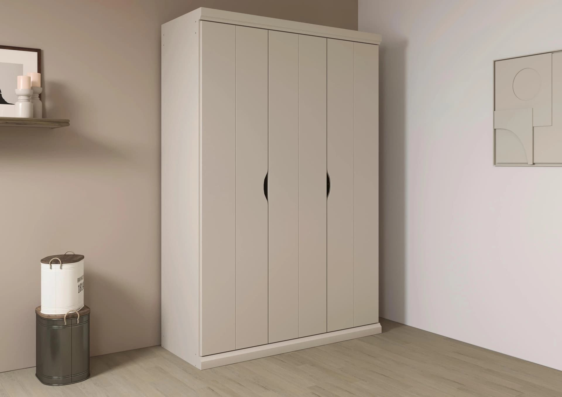 Kleiderschrank RAUCH Landhaus Stil Beige