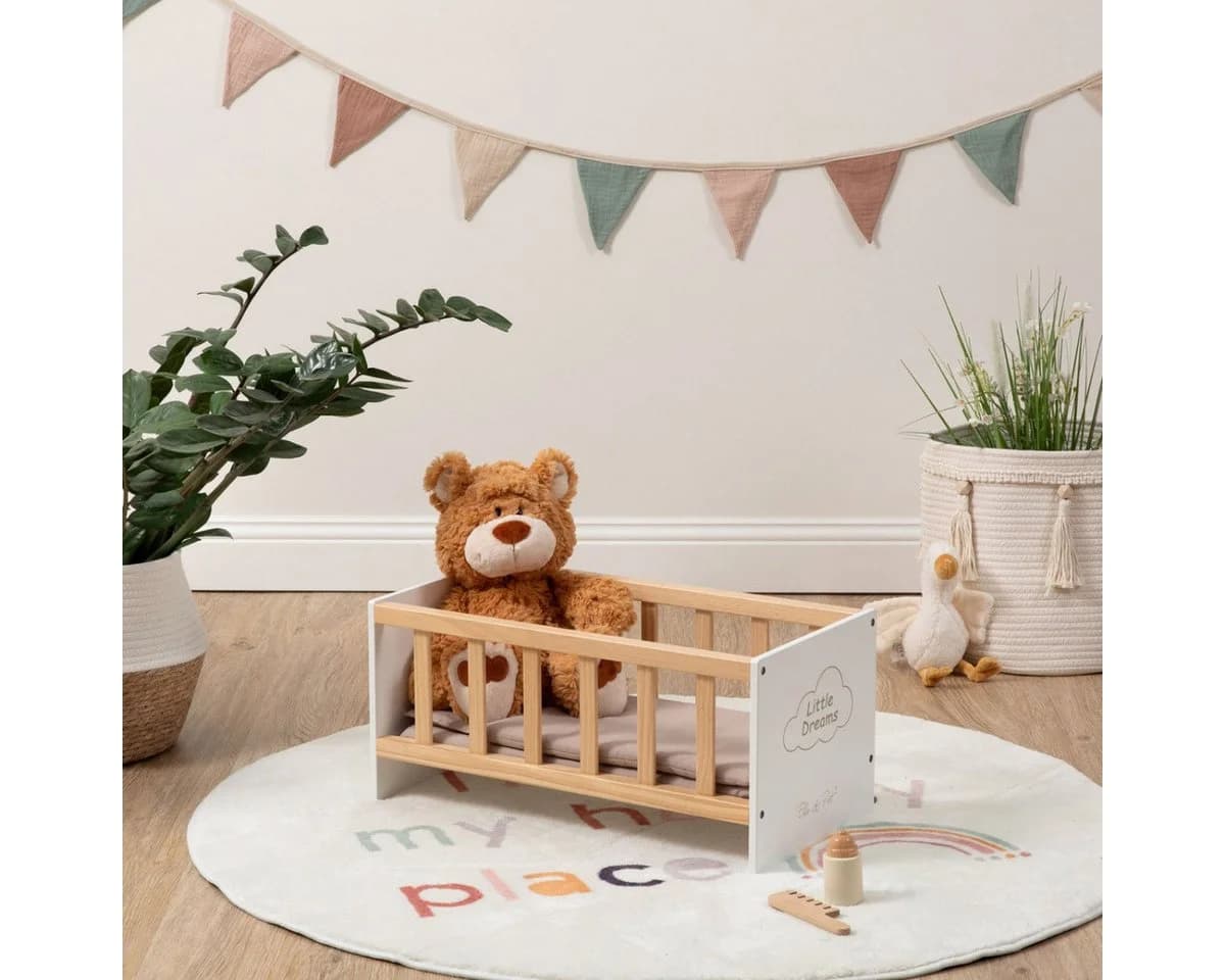 ELLA & PIET® Puppenbett SLEEPY Little Dreams Weiß Holz