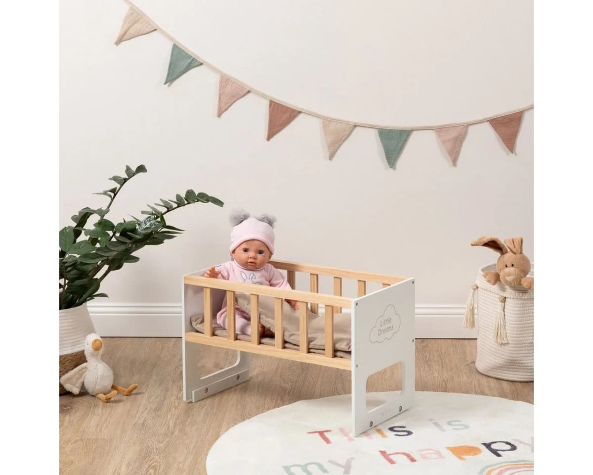 ELLA & PIET® Puppenbett STOCKY ONE Stapelbar Weiß