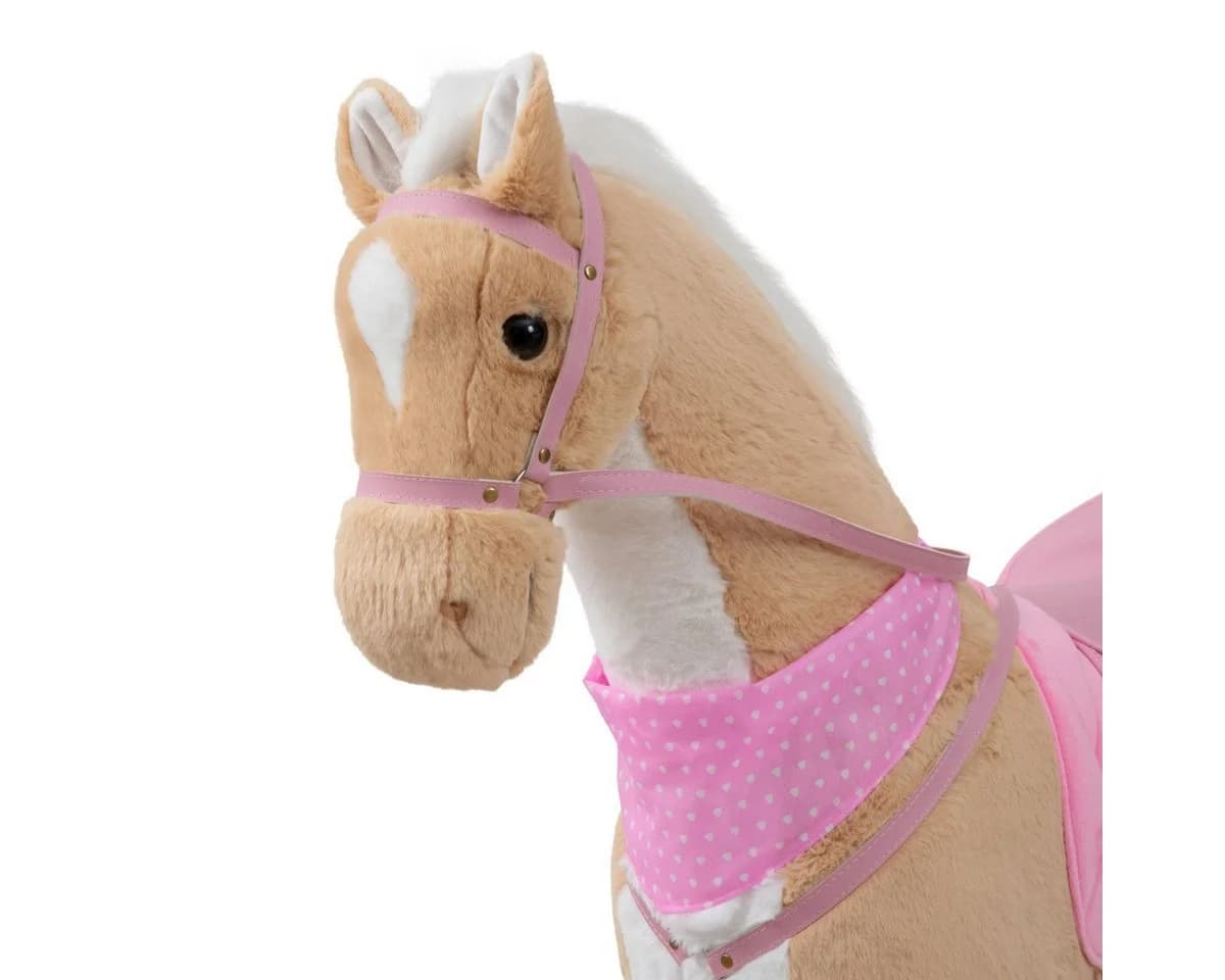 ELLA & PIET® Stehpferd Stella XXL Beige-Rosa mit Zubehör