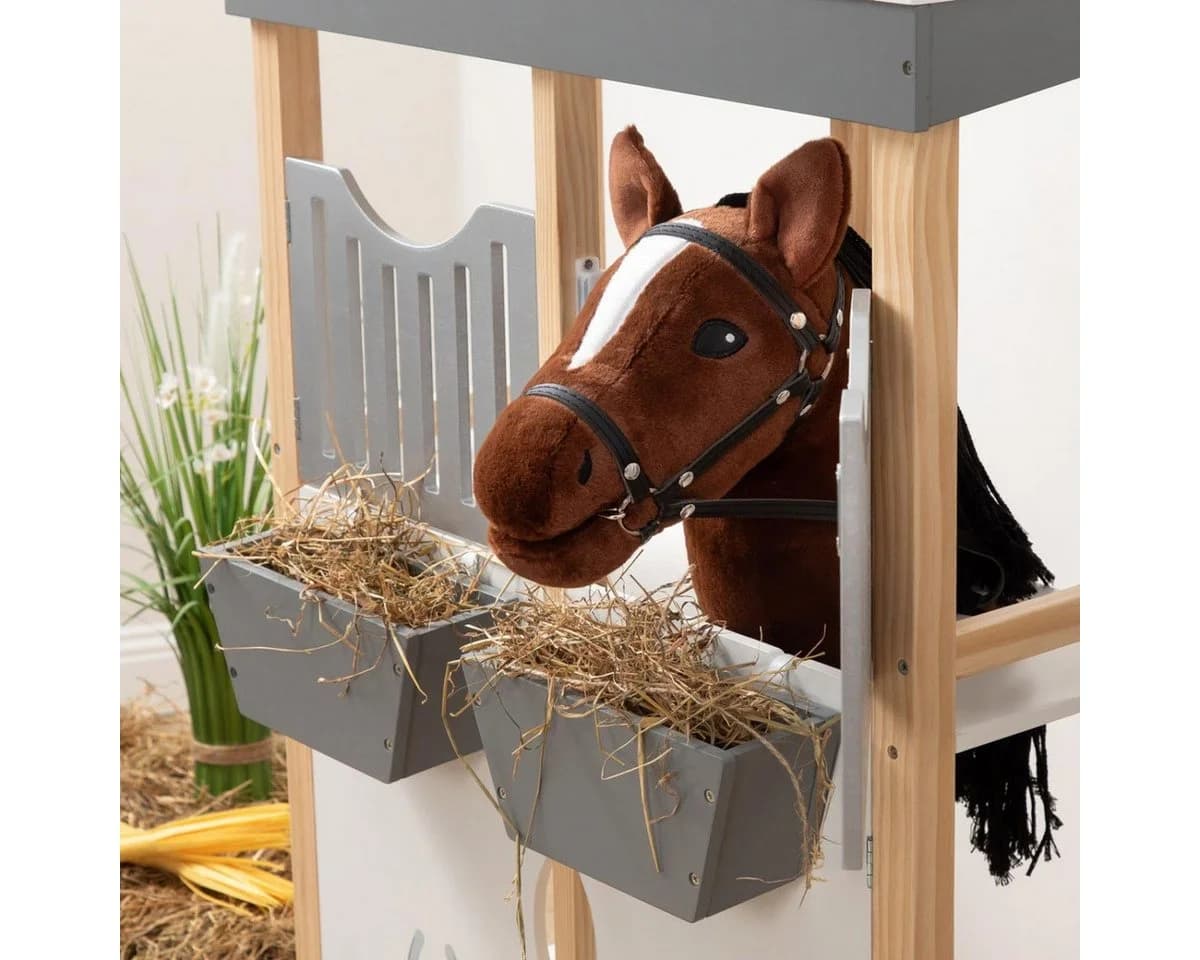 ELLA & PIET® Steckenpferd Hobby Horse TORNADO Braun mit Tasche
