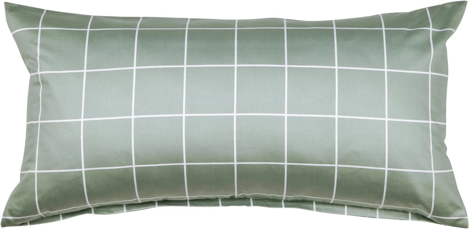 Kissenbezug JANINE Mako-Satin 100% Baumwolle Salbeigrün 40x80cm