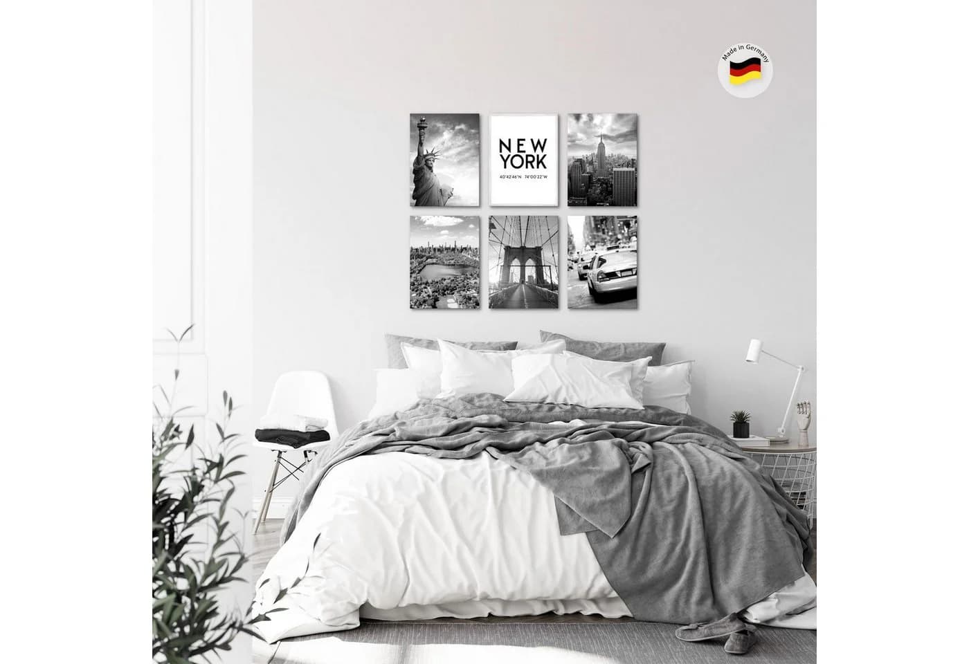 Novart Wandbild-Set 6-teilig New York City Modern