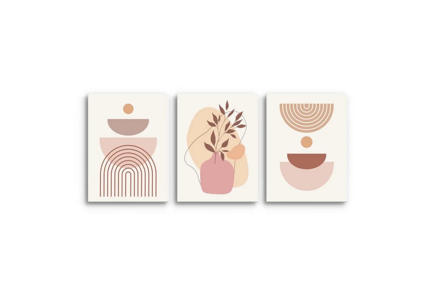 Novart Wandbild Abstrakt Beige Boho Style Made in Germany