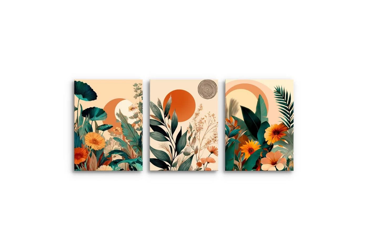 Novart Wandbild Abstrakt Bunter Baum des Lebens Deko
