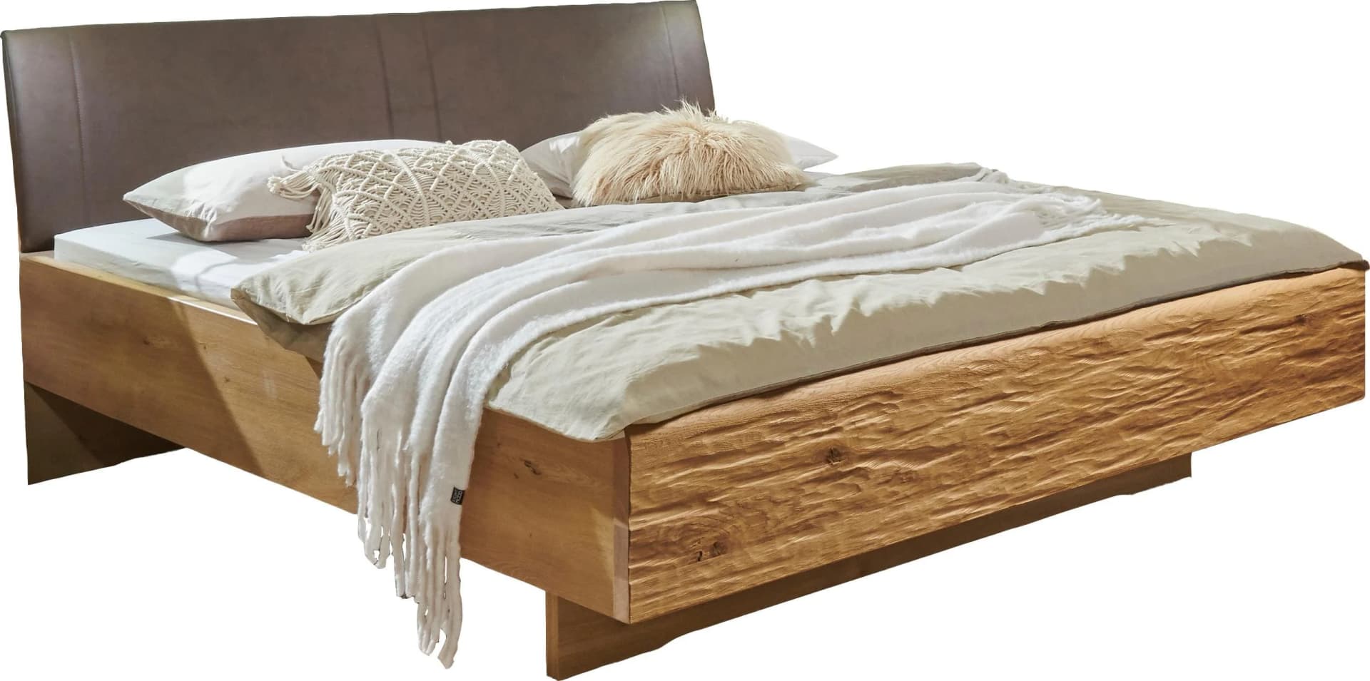 Futonbett WIEMANN Cordoba Eiche Mocca Kunstleder