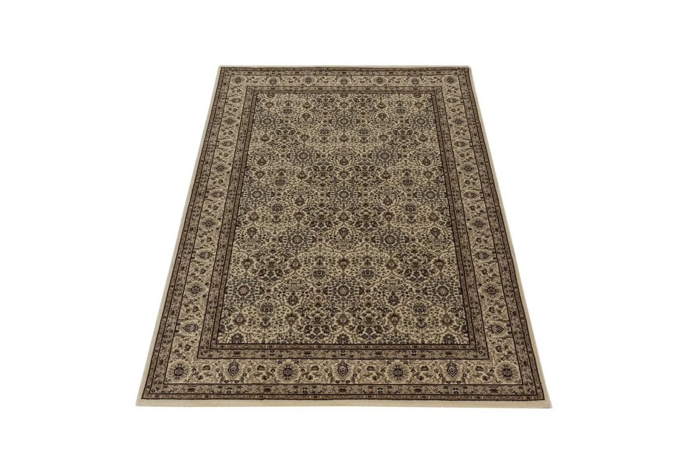 SIMPEX24 Orientteppich Orientalisch Design Kurzflor Läufer Beige-Braun