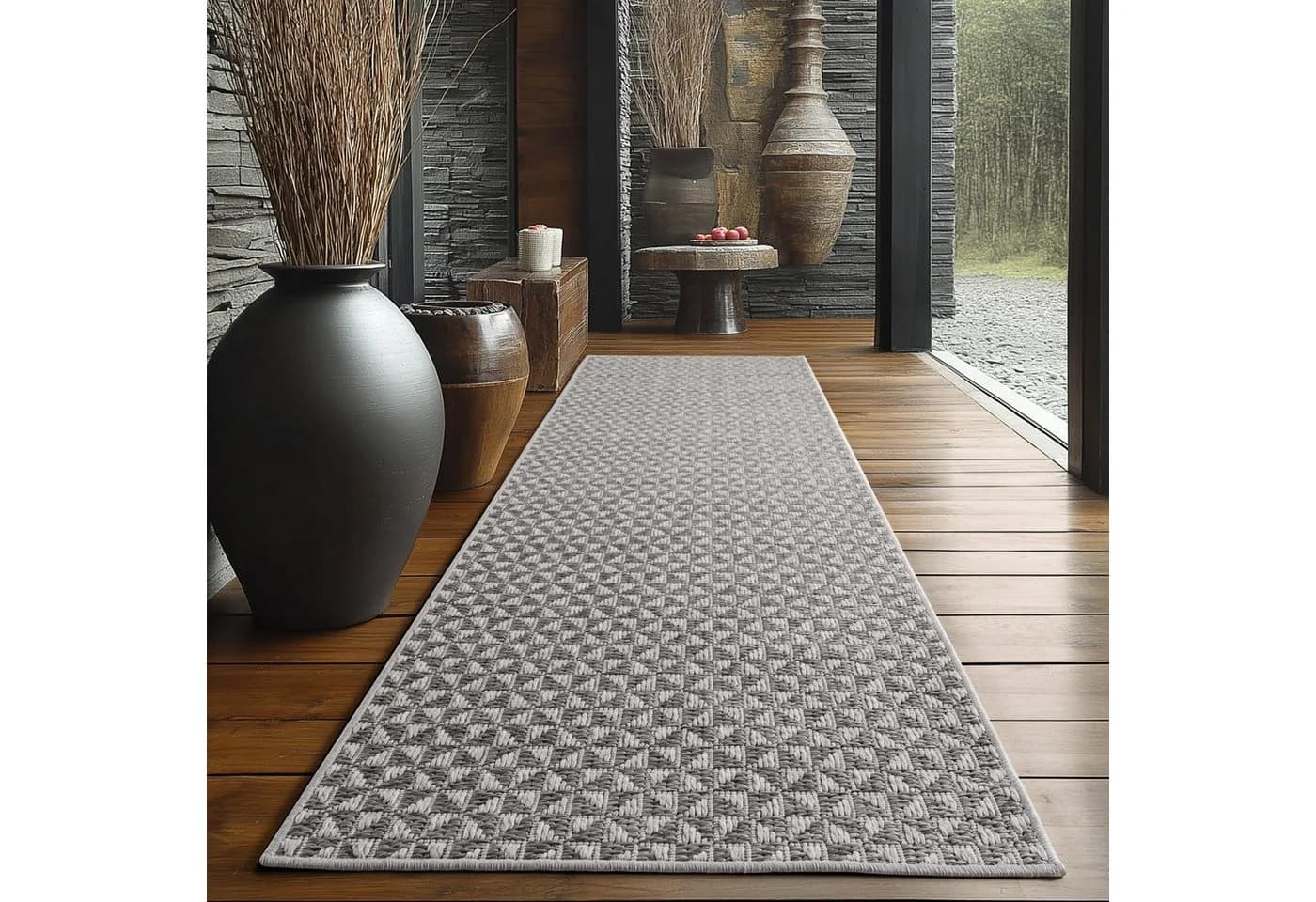 SIMPEX24 Outdoor Teppich Boho Design, Läufer, Höhe: 5 mm, Outdoor Teppich Wetterfest Modern Wohnzimmer Küchen Terrasse Balkon