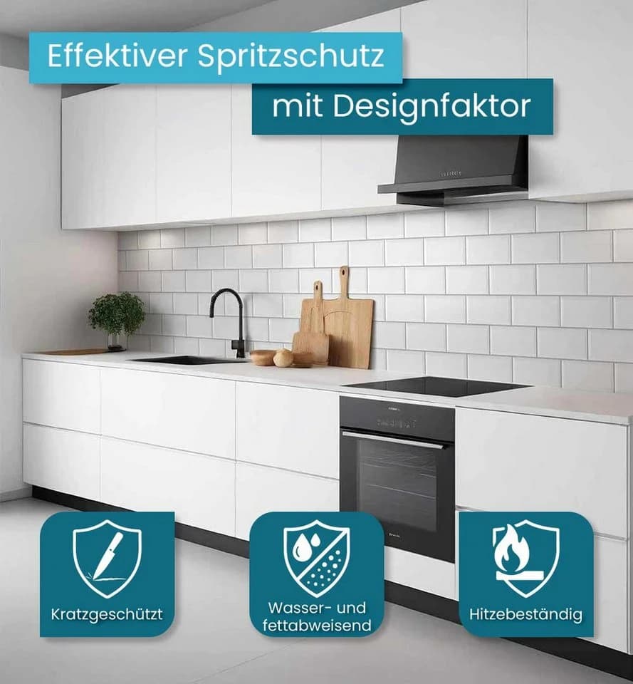 MyMaxxi Küchenrückwand Selbstklebend Mauer-Design Spritzschutz