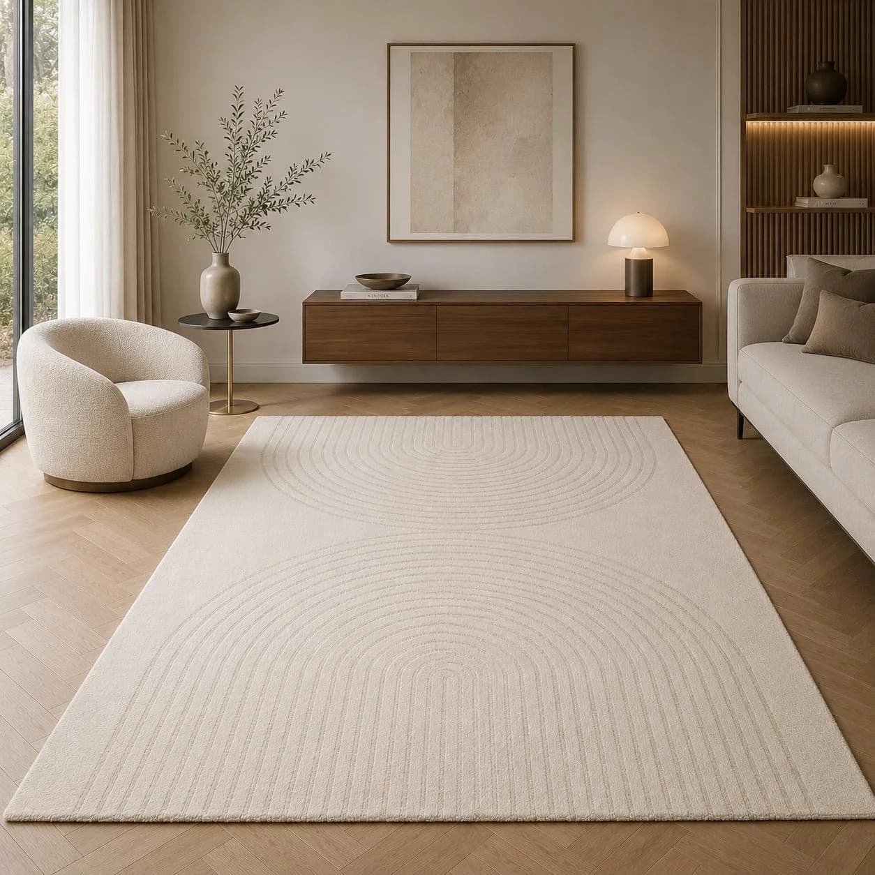 OTTO HOME Designteppich Soft Dune Beige Hoch-Tief-Effekt