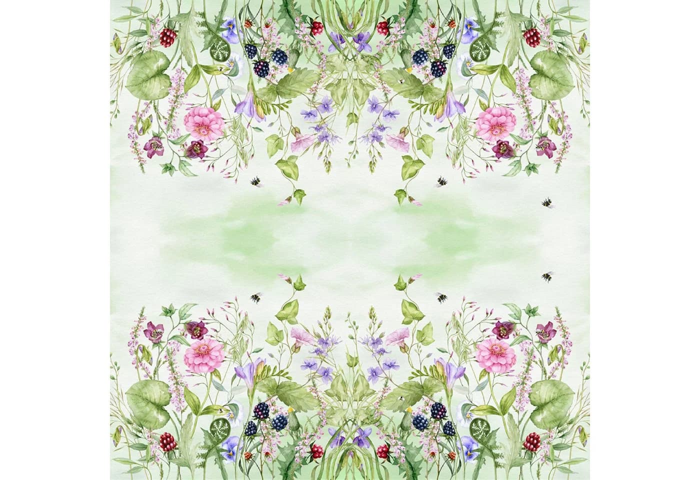 ti-flair Papierserviette 3-lagig Sommerblumenmotiv Bunt
