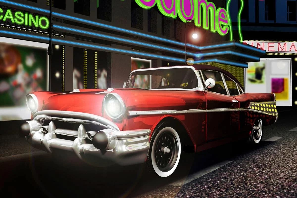 PAPERMOON Fototapete Oldtimer Bunt Vlies