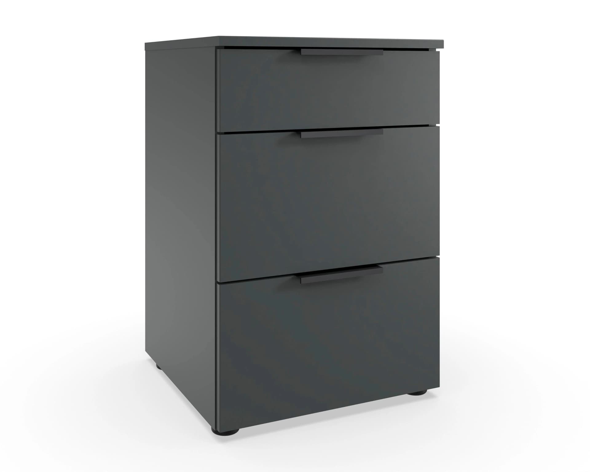 WIMEX Nachtkommode Level Graphit 3 Schubladen Soft-Close