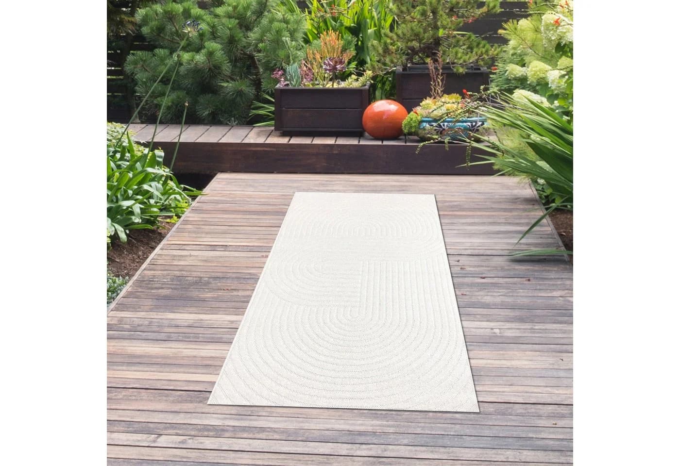 TeppichHome24 Outdoorteppich Rechteckig Orientalisches Muster