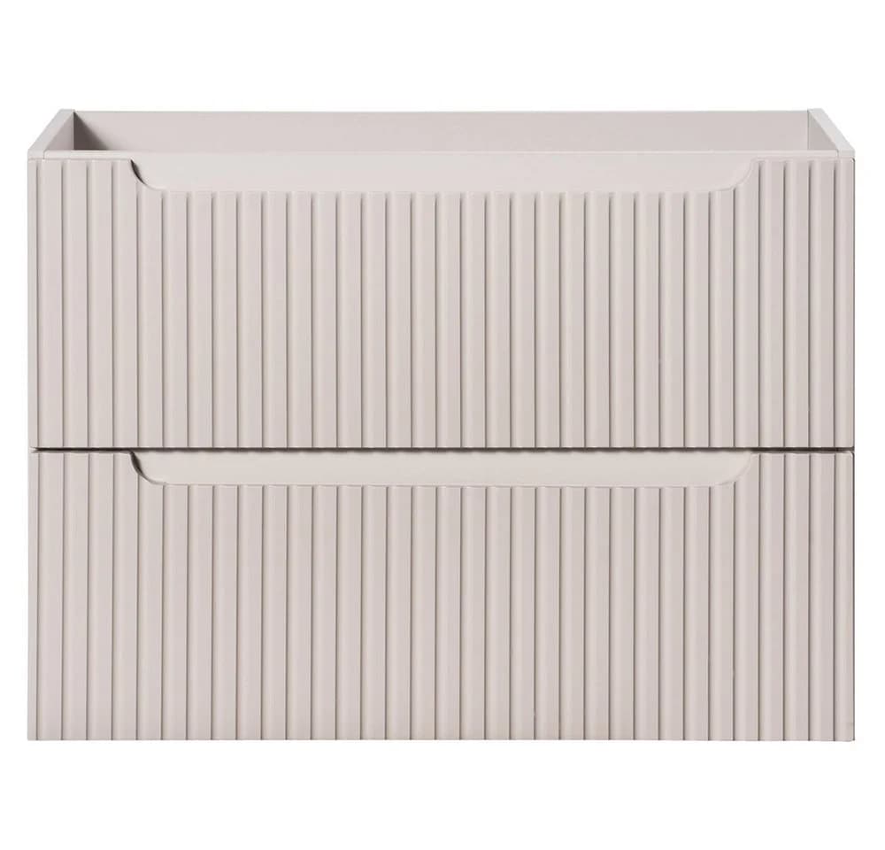 Lomadox Waschtischunterschrank NEWPORT-56-CASHMERE Kaschmir Gerillt 80x57x39cm