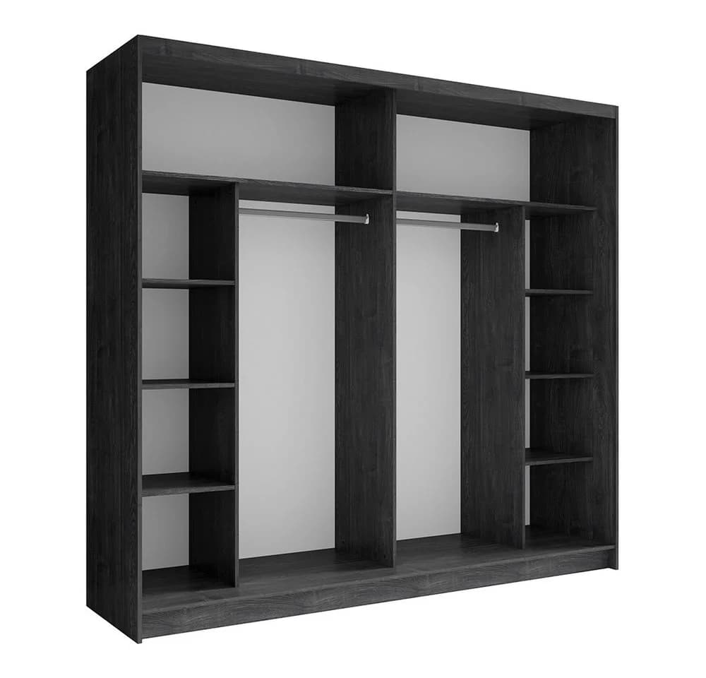 Lomadox Schlafzimmer-Set TORTONA-166 Esche 4-tlg. mit LED
