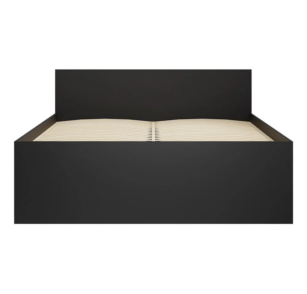 Lomadox Bett MOLLERUSA-132 160x200 cm Schwarz Matt