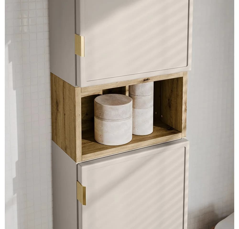 Lomadox Hochschrank BIBIONE-56 Bad Hochschrank mit Softclose