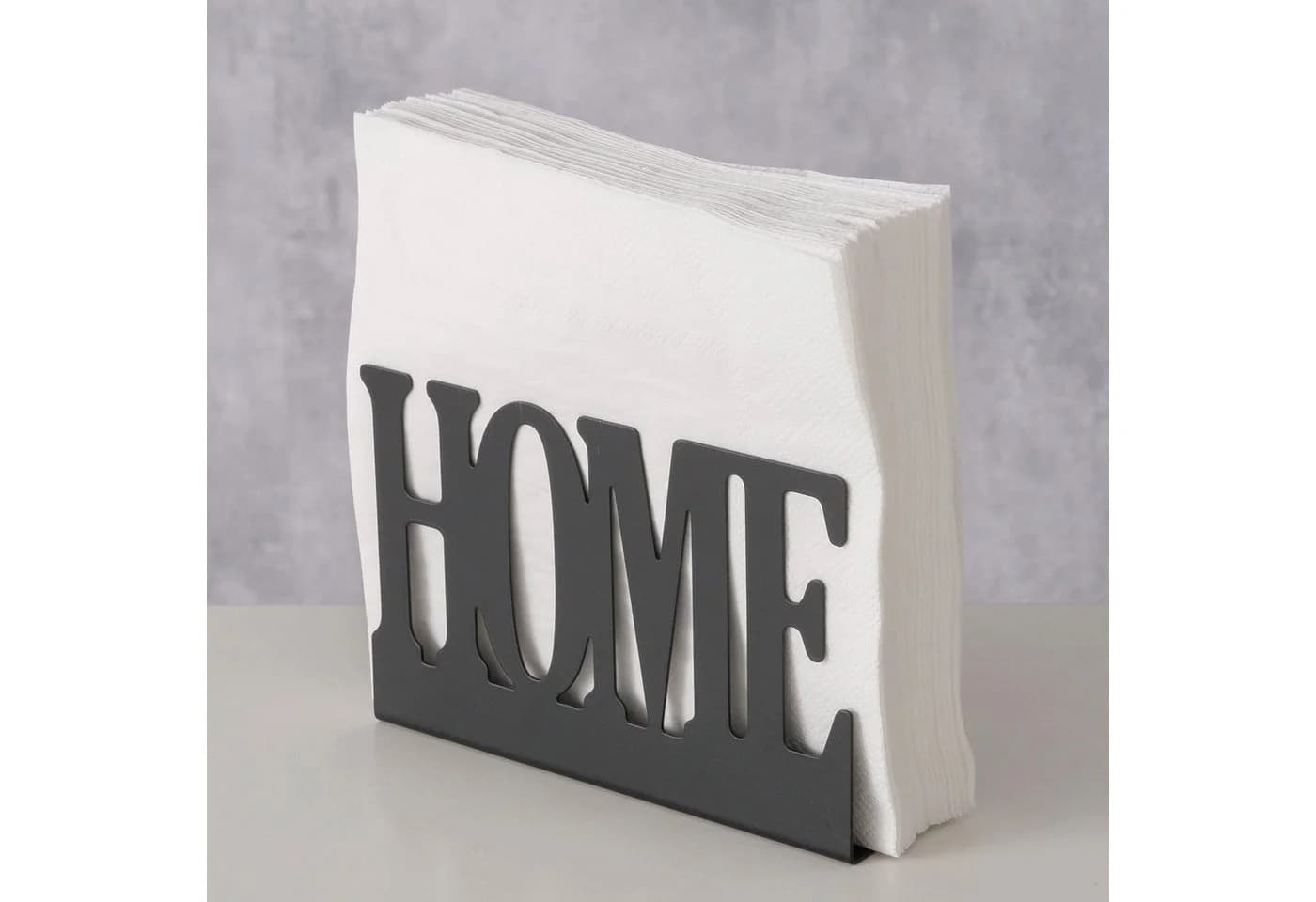 BOLTZE Serviettenhalter „Home“ Schwarz Metall