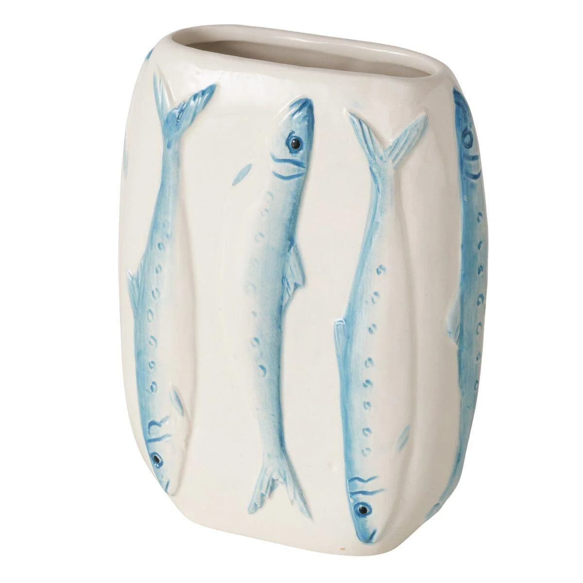 Vase SARDINE Steingut Farbmix