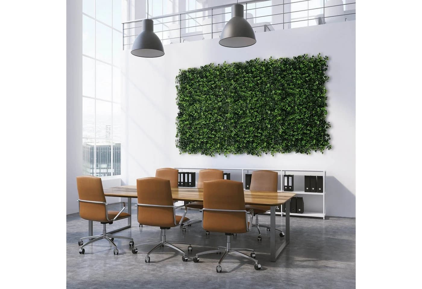 Karat Kunstpflanze Pflanzenwand Pachysandra Grün UV-beständig