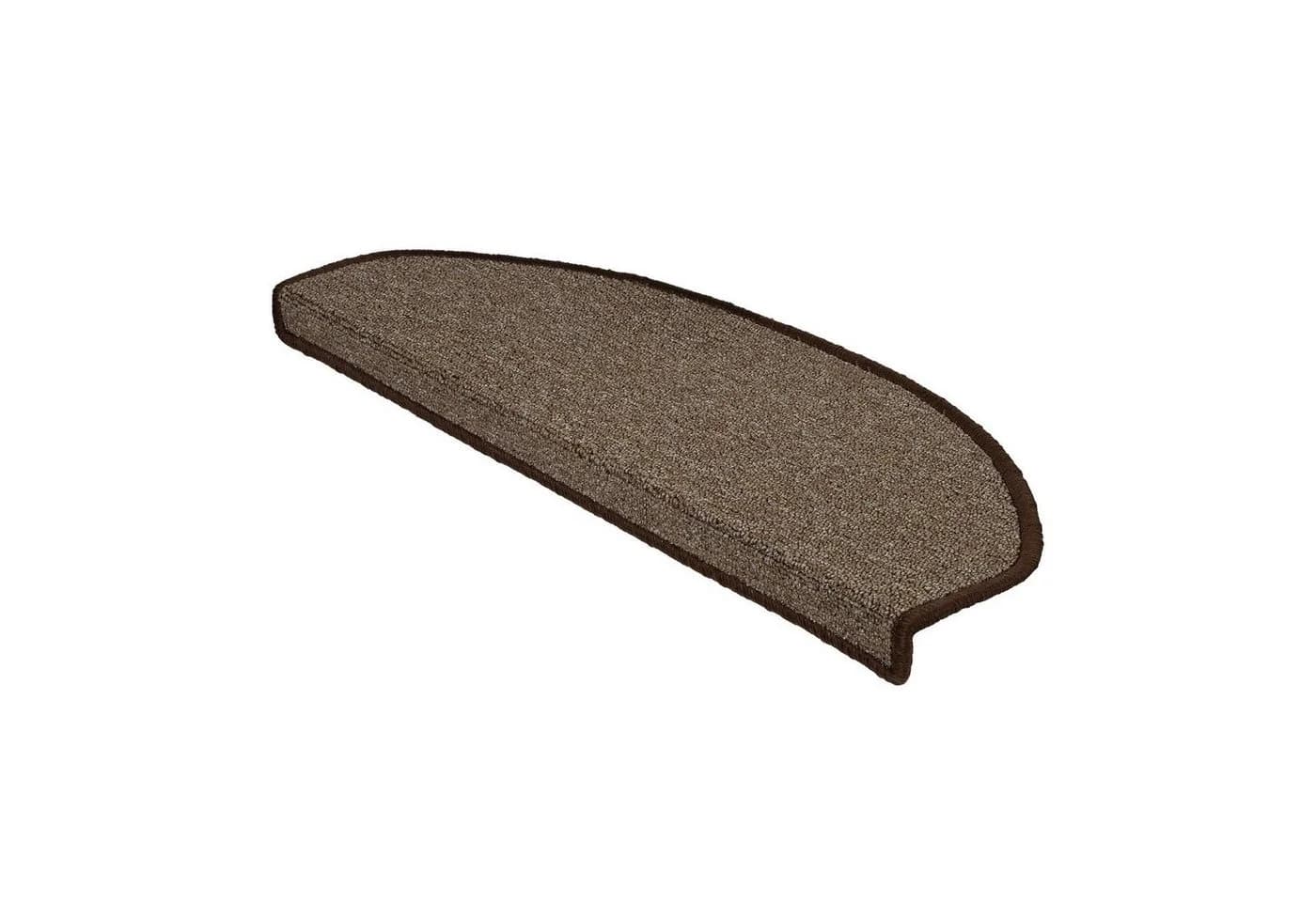 Karat Stufenmatte Athen Treppenmatte Halbrund Braun Polypropylen