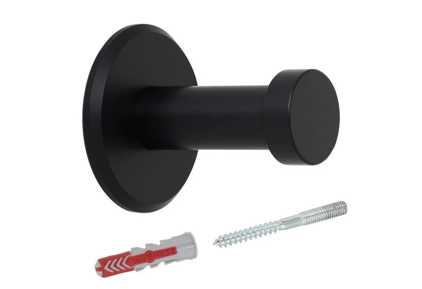 SO-TECH® Kleiderhaken TALEA 5-tlg. Edelstahl Schwarz Elox