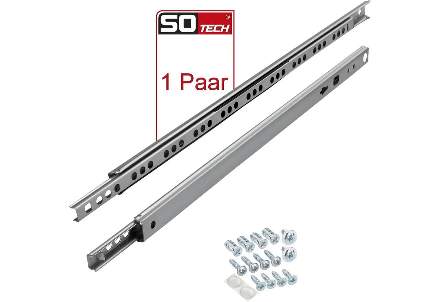 SO-TECH® Kugelauszug Teilauszug 182 mm