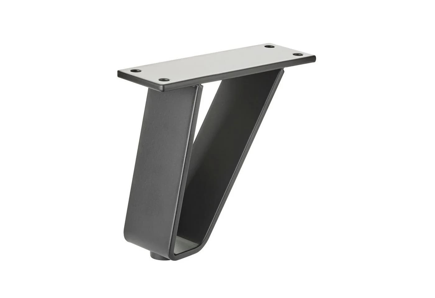 SO-TECH® Möbelfuß TANGO schwarz matt, belastbar bis 150 kg, 4er Set