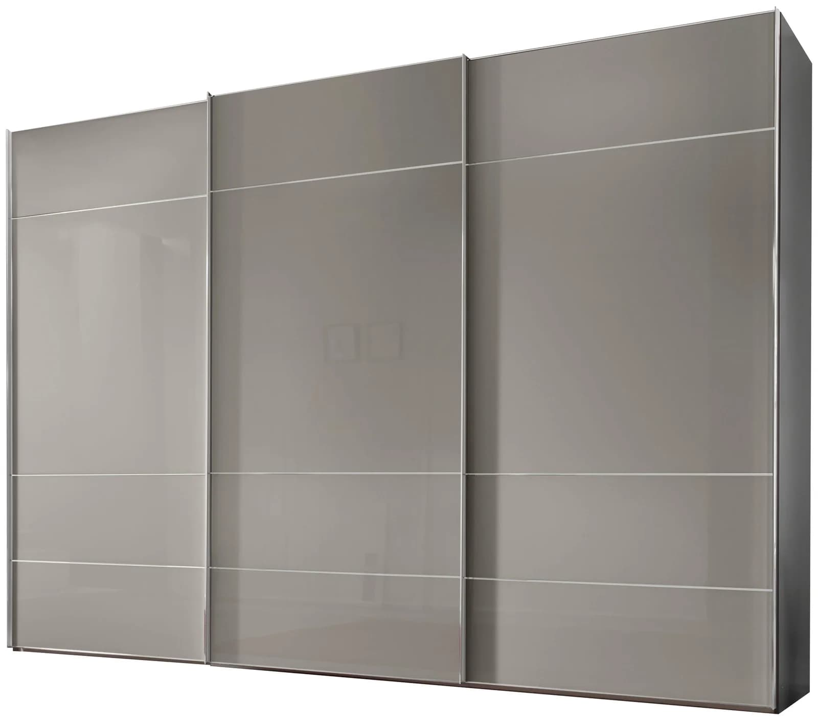 Schwebetürenschrank aus Holzwerkstoff in Saphirglas, Made in Germany