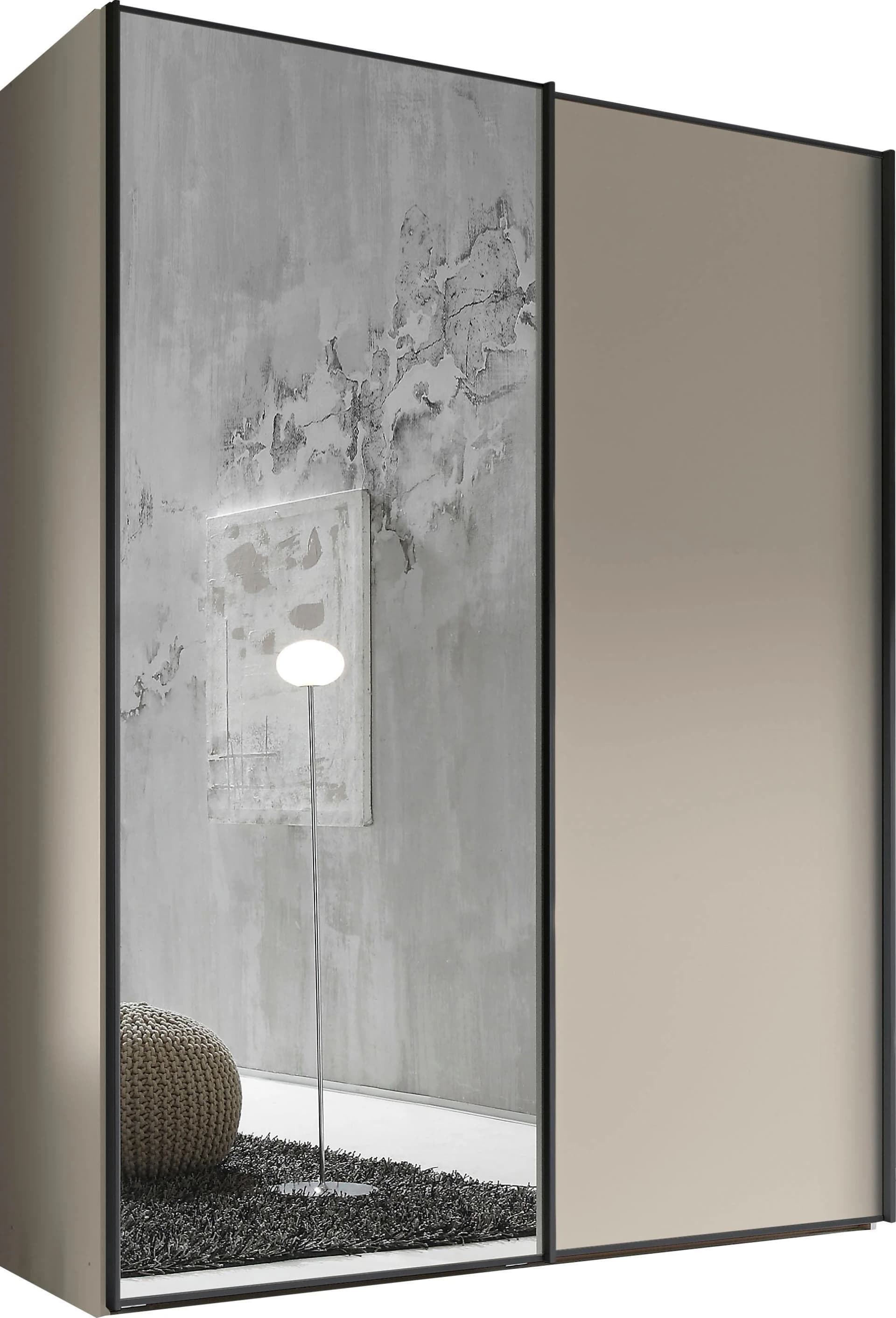 STAUD Schwebetürenschrank Sinfonie Plus Beige mit Spiegeltür
